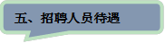 五、招聘人员待遇